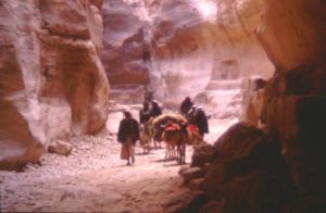 Petra: desfiladero del Siq